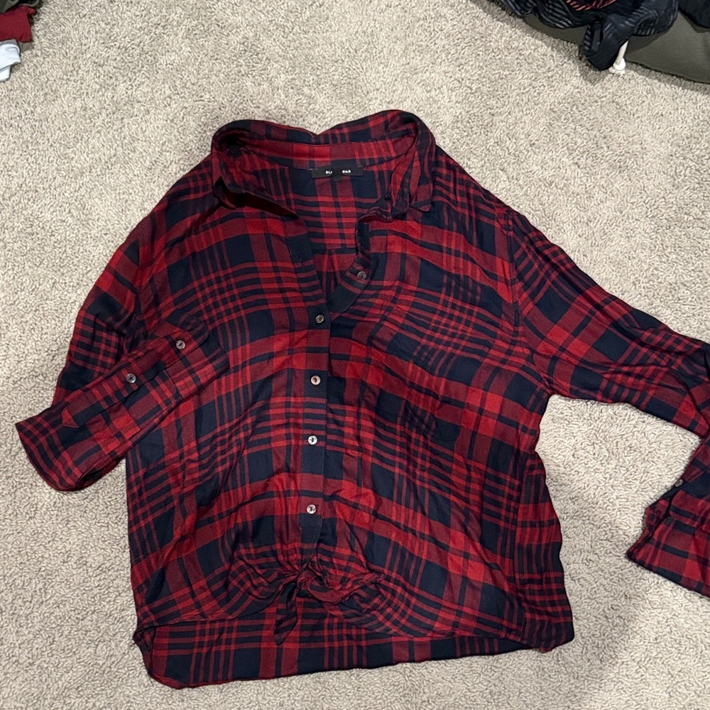 Oli Red and Black Plaid Shirt
